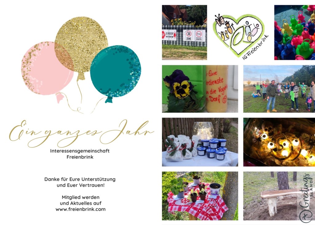 Ein ganzes Jahr Interessensgemeinschaft Freienbrink