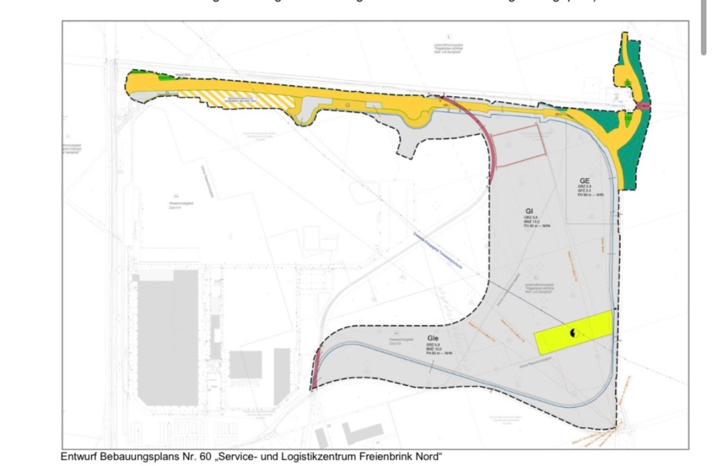 Bekanntmachung Erweiterung Tesla